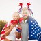 25pc Patriotic Photo Booth Props - DIY 4th of July, Memorial Day & Veterans Day Party Kit